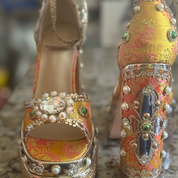 AZALEA WANG CICI JEWELED HEELS - Picture 2 of 3